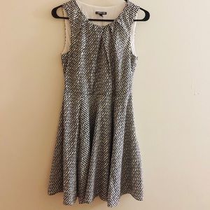 Mini flare dress with side zipper